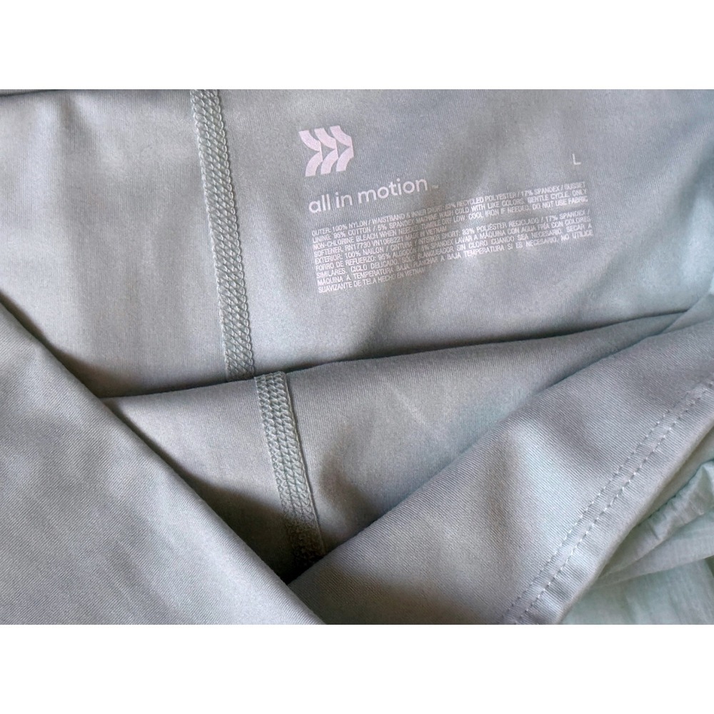 High-Rise Athletic Shorts Mint Green Size L - Picture 3 of 6